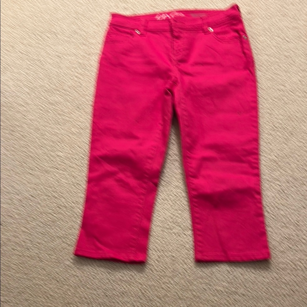 Hot pink jeans